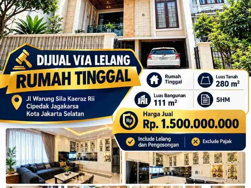 Rumah murah jl warung sila Jagakarsa Jakarta selatan