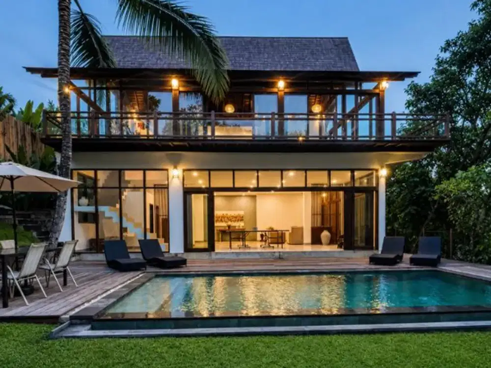 LEASEHOLD DAN SEWA NEW RIVERSIDE VILLA 4 KAMAR DI BUWIT - NYANYI BEACH TABANAN