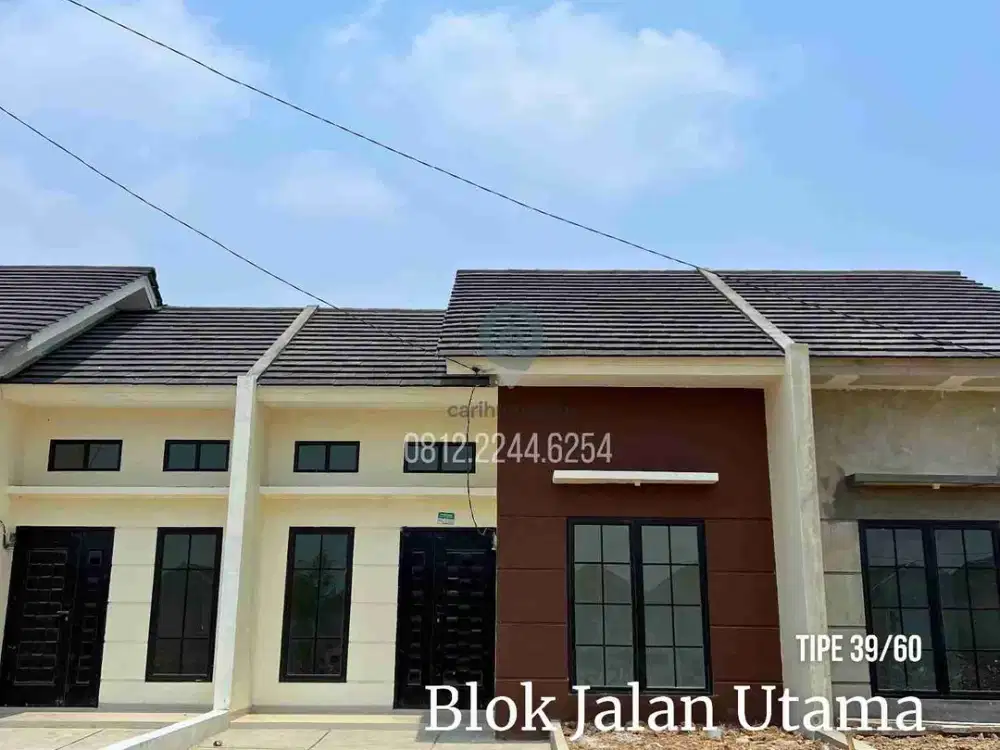 Rumah Jalan Utama kawasan Cicilan 1,7 Jutaan DP 0% Anti Banjir di Karawang