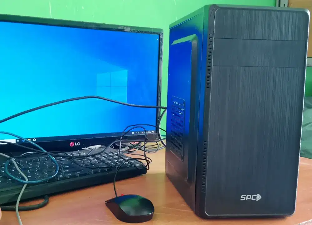 Full set komputer PC Intel ram 8gb HDD 500gb windows 10 64bit