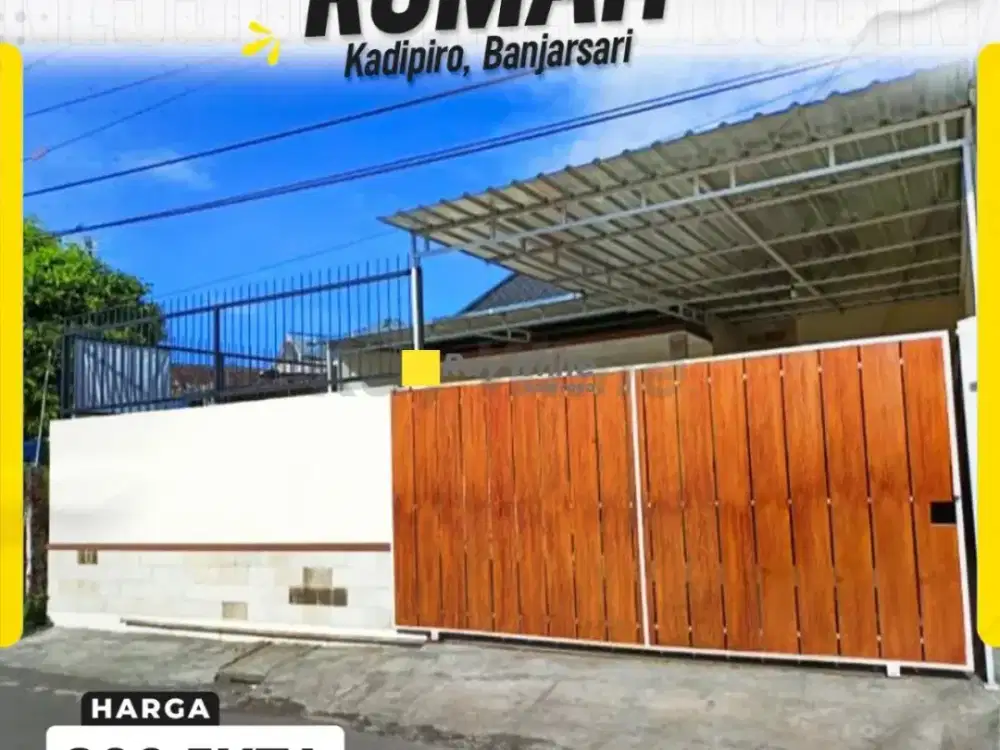 Dijual Rumah Murah Kadipiro Banjarsari Solo Surakarta