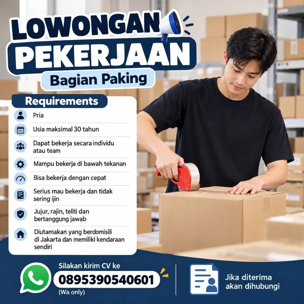 DICARI BAGIAN PAKING