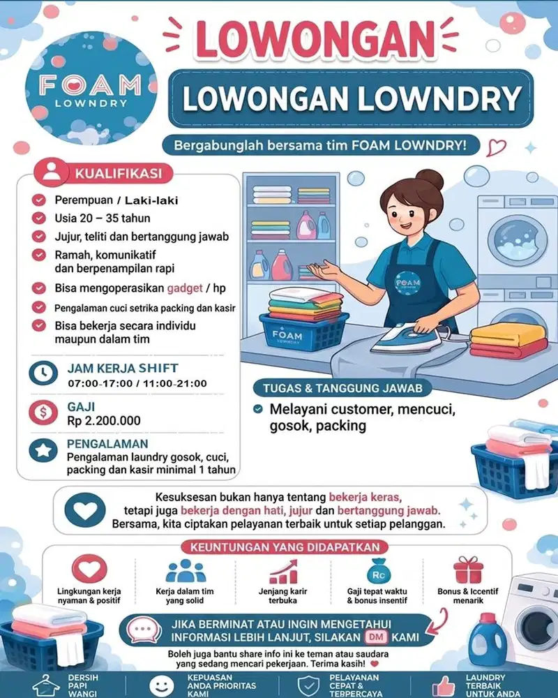 Cuci, setrika laundry