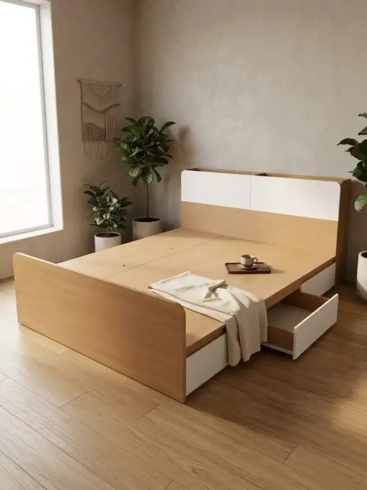 Divan/ tempat tidur 200x160 banyak penyimpanan