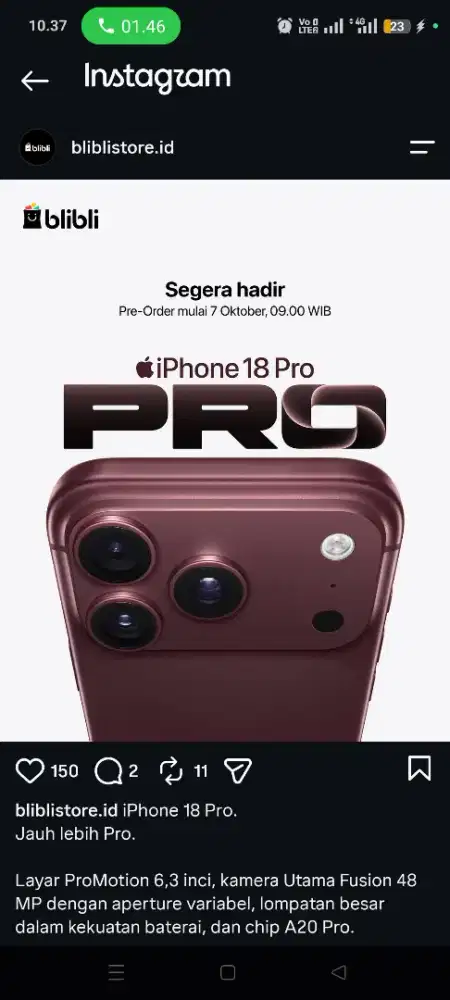 Pree order ip 18 pro & promax