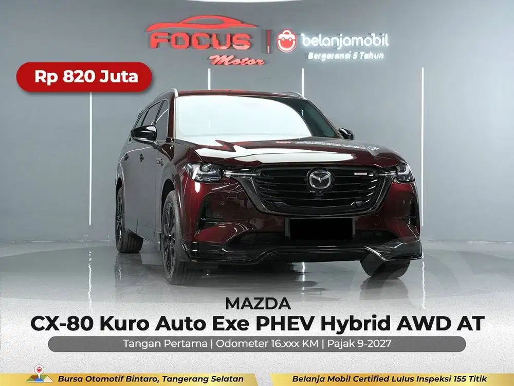 [ GARANSI 5TH AWD ] Mazda CX80 CX 80 CX-80 Kuro PHEV AT 2023/2024/2025