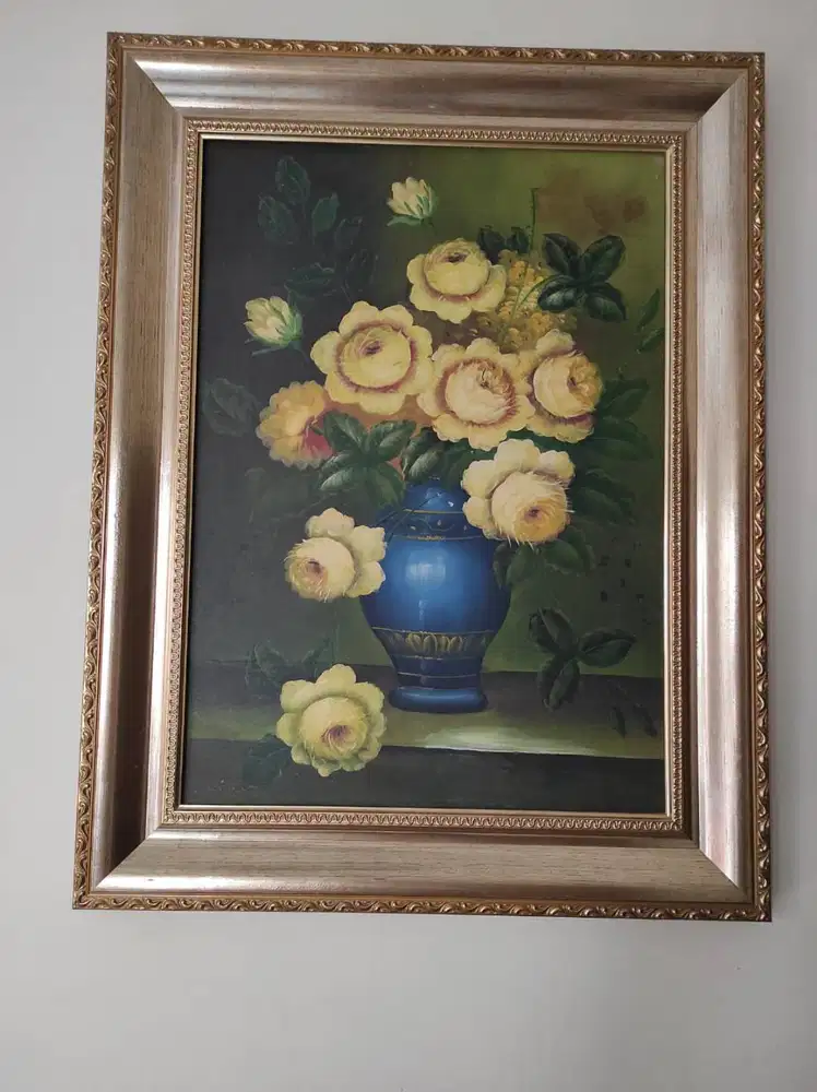 Lukisan canvas Bunga