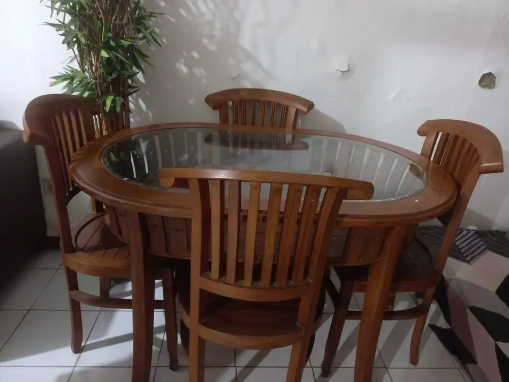Meja makan kayu jati BISA NEGO