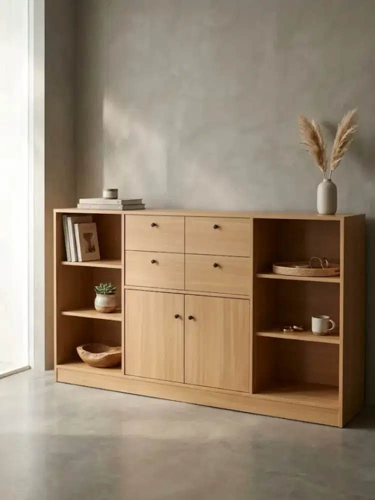 Lemari tv minimalis simpel modern