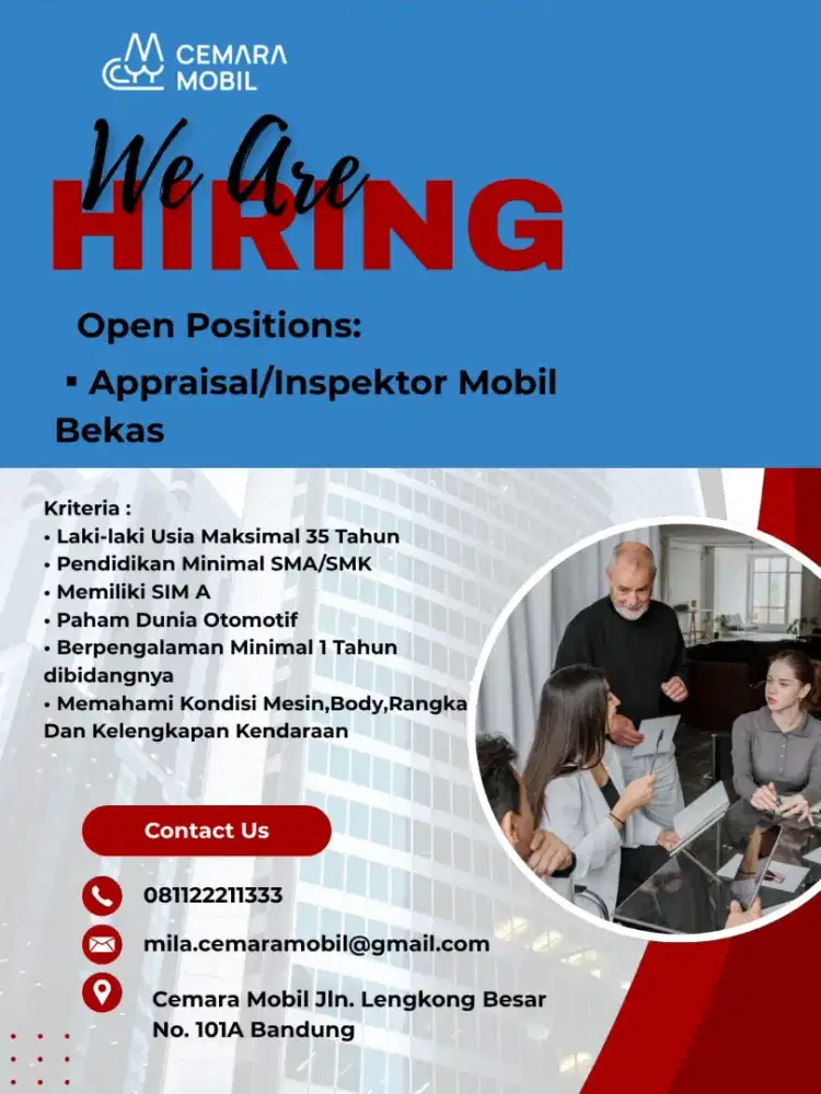 Appraisal/Inspektor Mobil Bekas