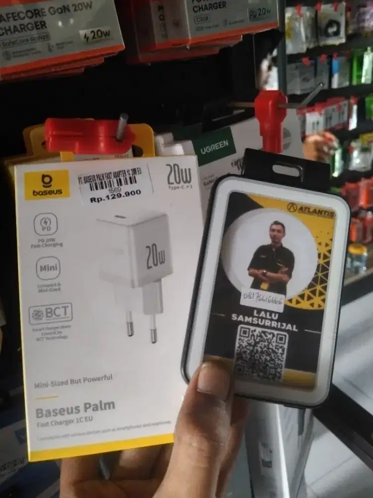 BASEUS PALM FAST ADAPTER 1C 20W EU|ATLANTIS DAHSYAT
