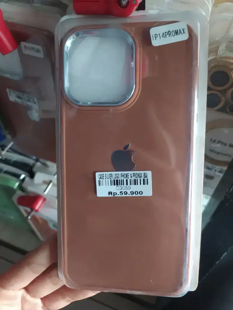 CASE SILVER LOGO IPHONE 14 PROMAX
