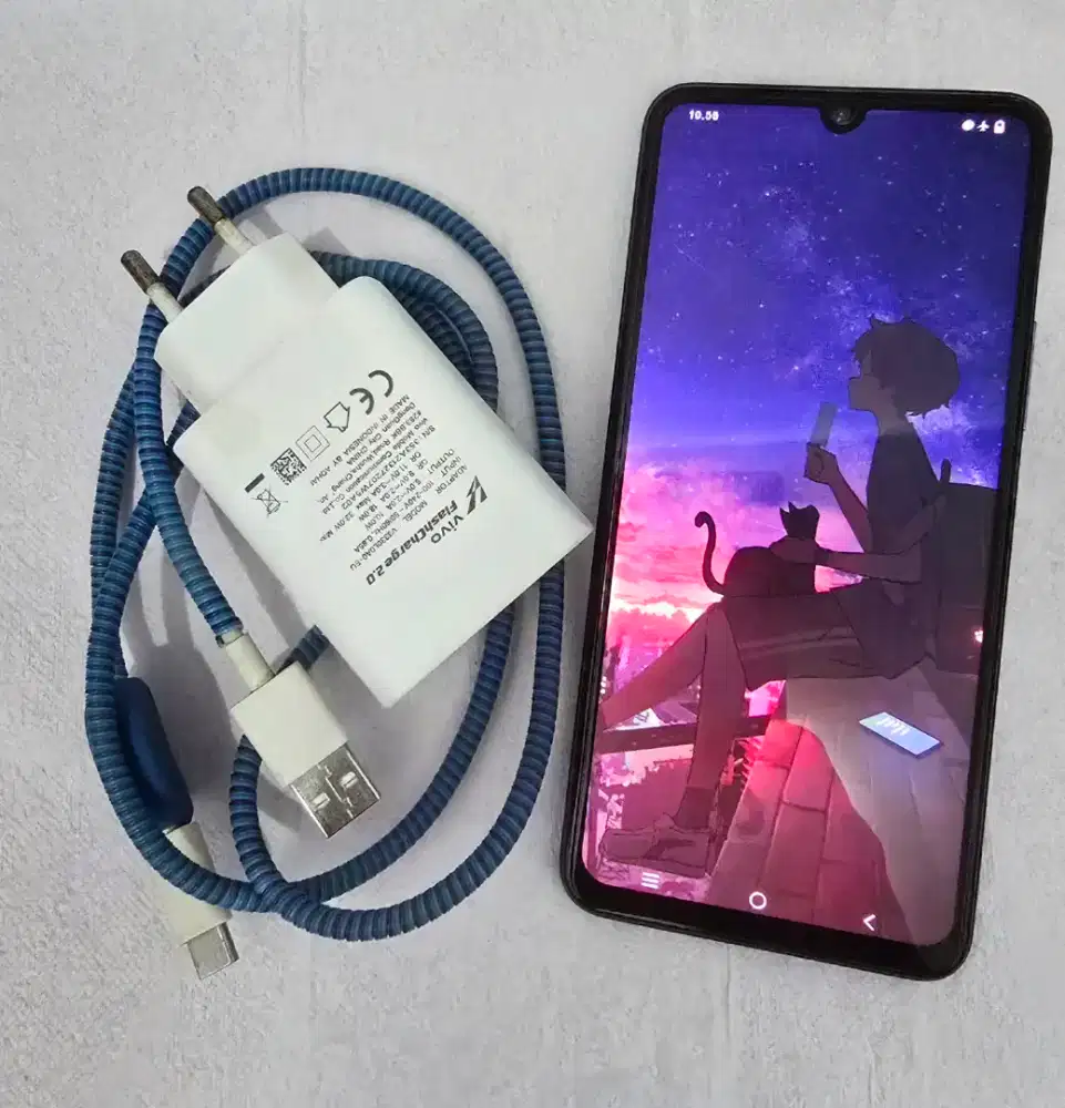 Vivo V21 5G RAM 8/128GB - Minus Tombol Power (HP + Charger) COD