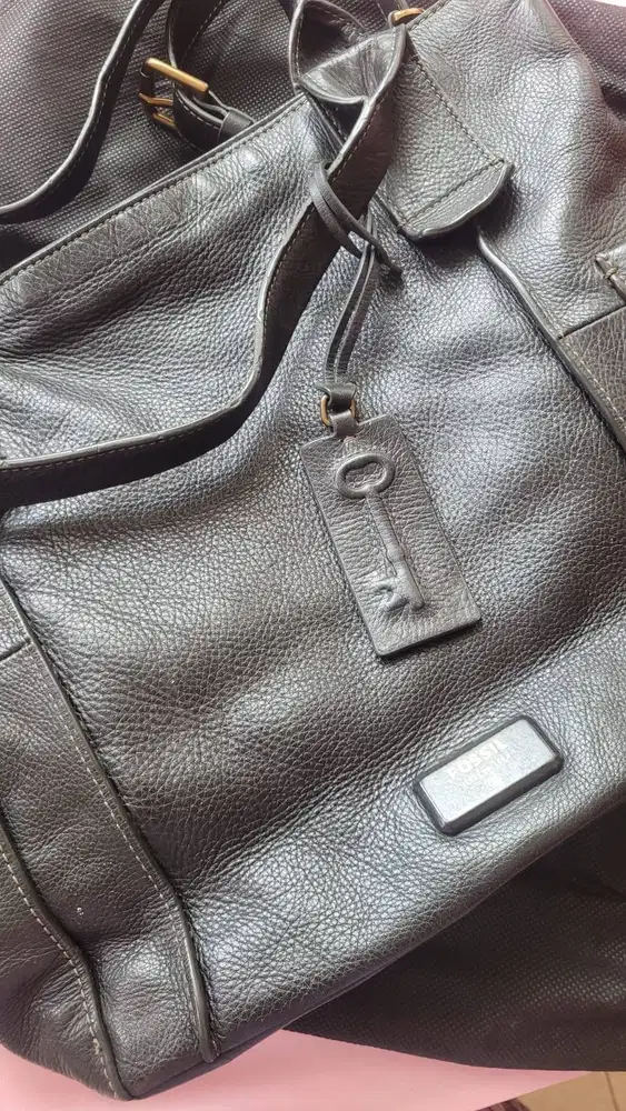 Tas Wanita Handbag Fossil Kulit Sapi Original
