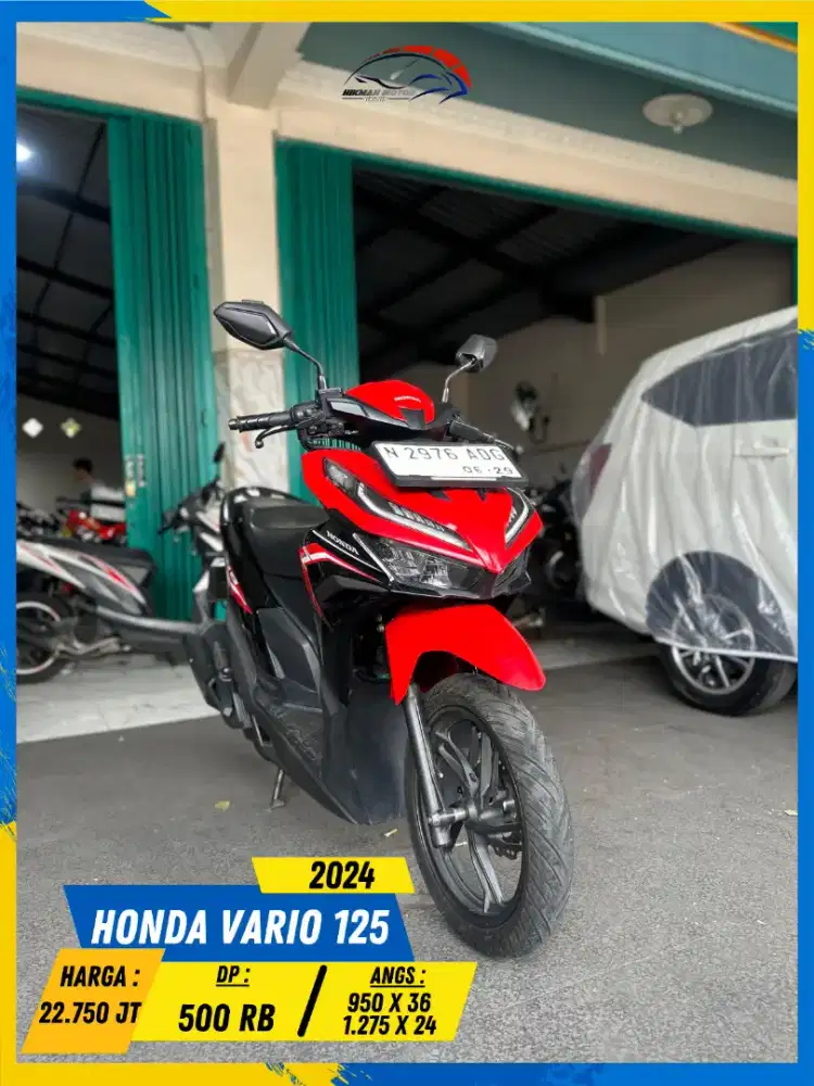 HONDA VARIO 125 2024 BEKAS CIAMIK MASZEEHH HIKMAH MOTOR KEPUH MALANG