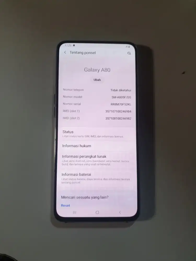 Samsung Galaxy A80 8/128GB SEIN Unit Only – Kamera Rotating, RAM 8GB
