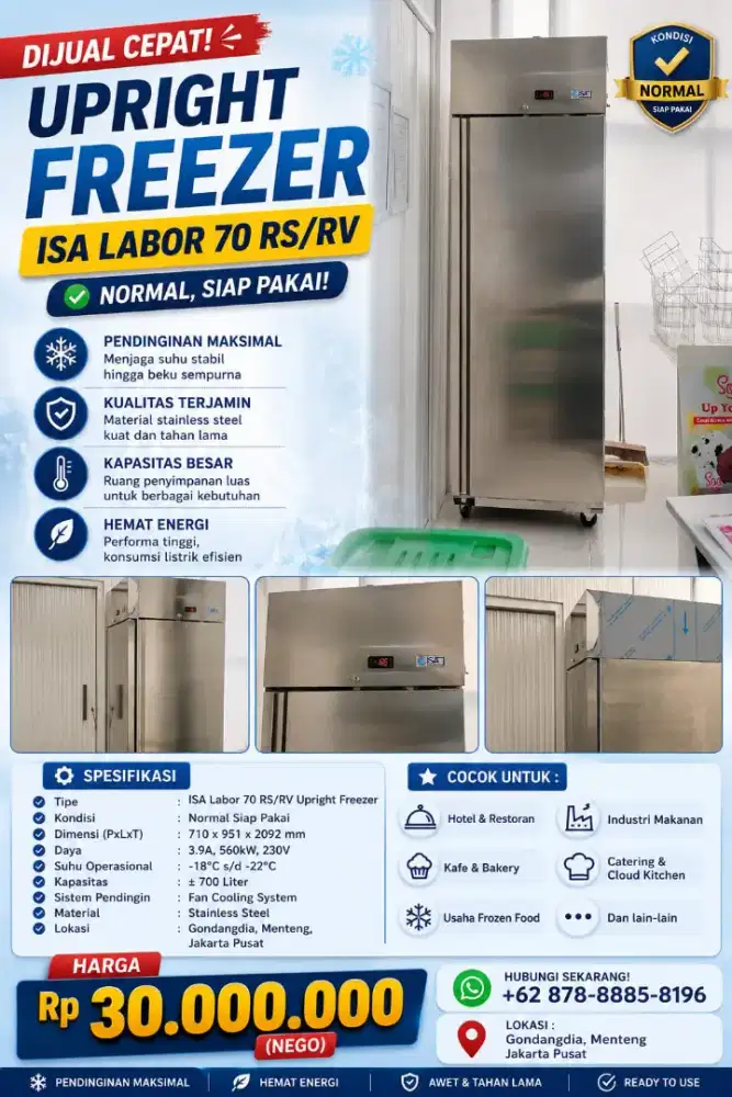 Jual Upright Freezer