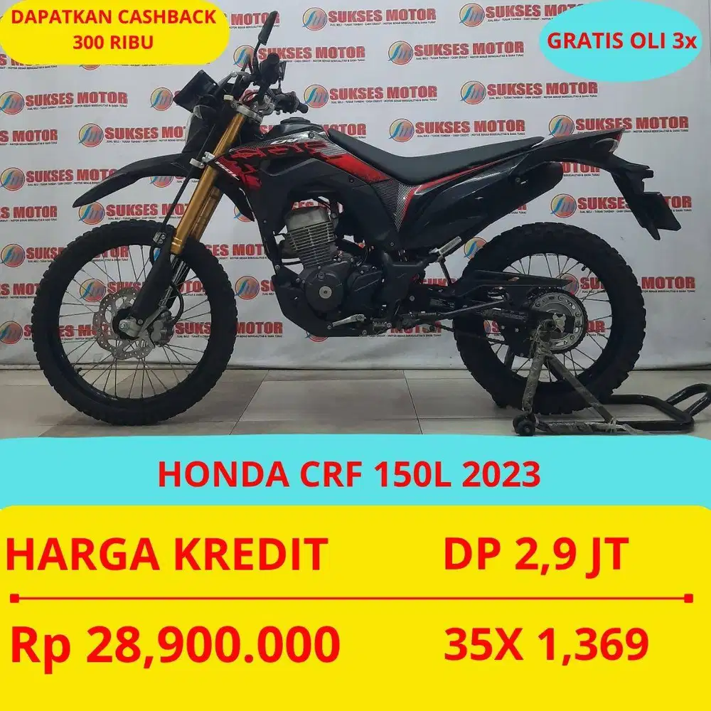 HONDA CRF 150L 2023 DP MURAH 2,9 JUTA GUYSS