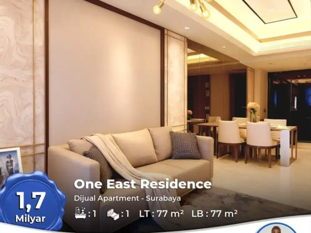 FOR SALE UNIT LUXURY APARTMENT One East Residence, Surabaya Timur