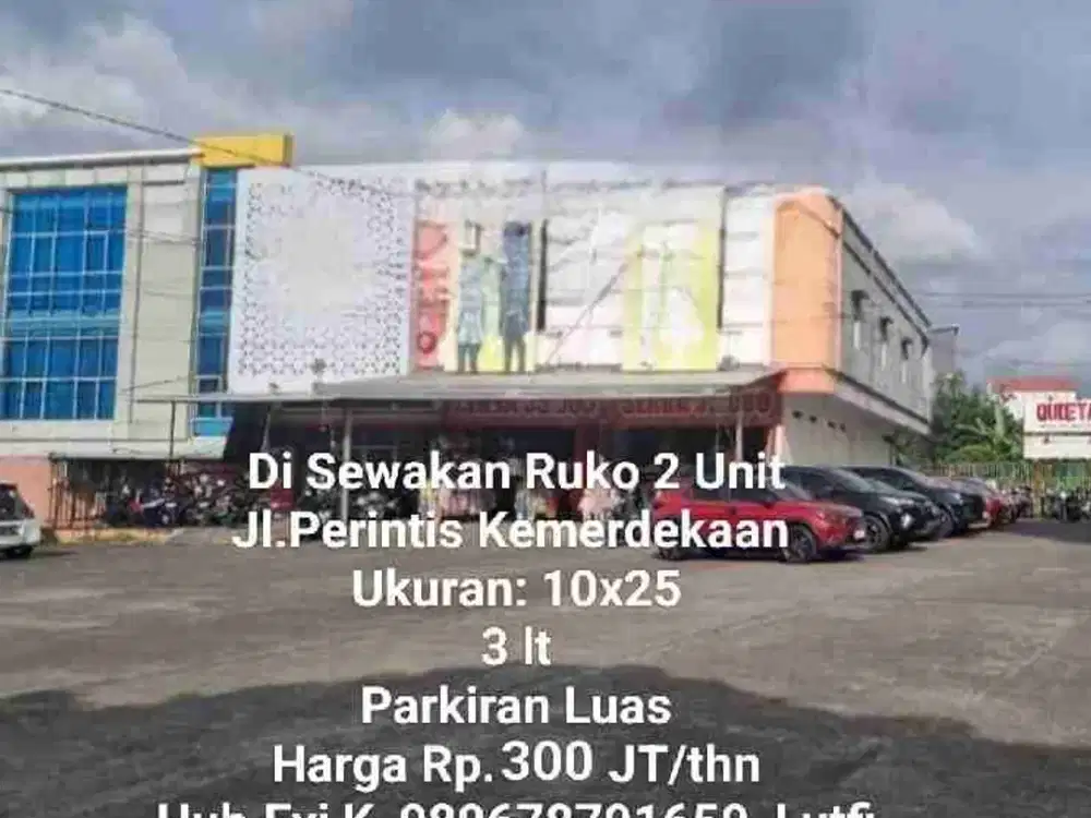 Disewakan Ruko 3 lantai Jl. Perintis Kemerdekaan Makassar