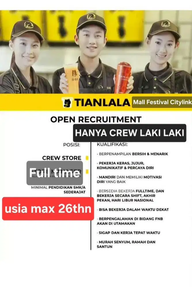 Crew Store Laki2 Mall Festival Citilink