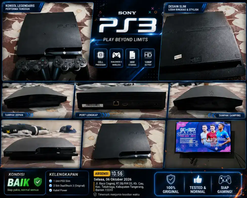 Ps 3 slim seri 3 hdd 500 gb