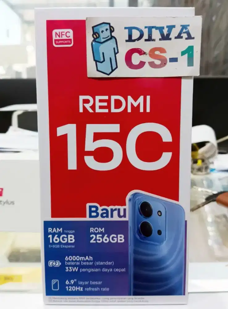 Redmi 15C Ram 8/256Gb Helio G81 Ultra Batere 6000 mAh Bandung Antapani