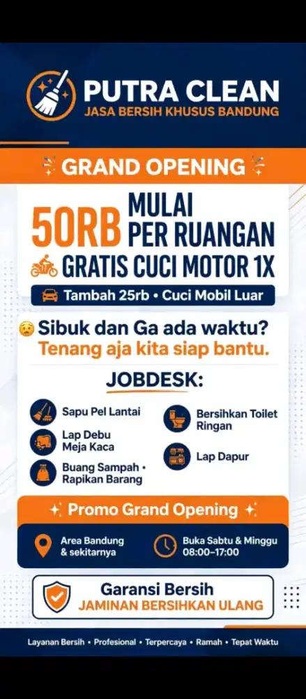 Jasa kebersihan putra clean