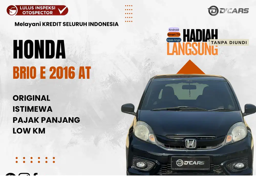 HONDA BRIO E MATIC 2016 LOW KM