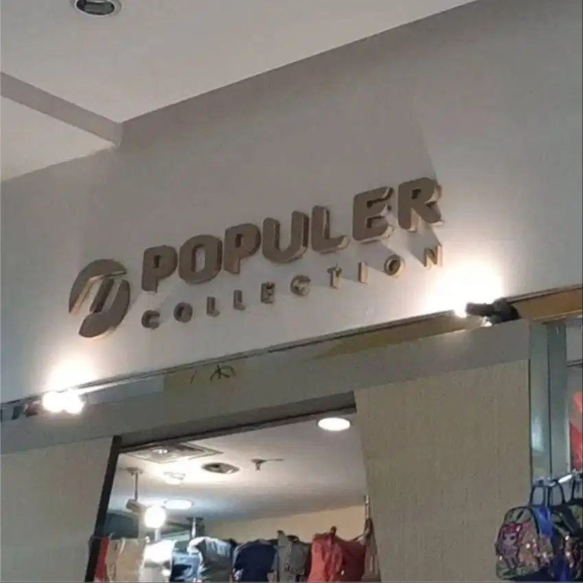 Vendor Neonbox plang akrilik sign papan nama menu huruf timbul letter