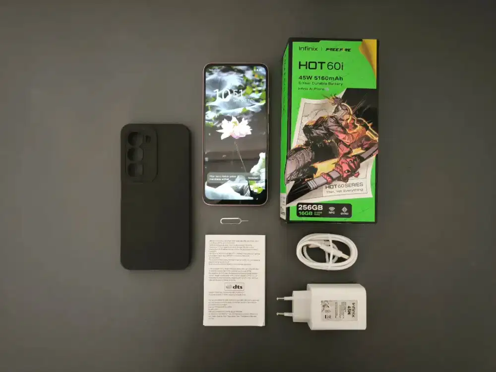 Infinix Hot 60i 8/256 - Fullset, Ex Garansi Resmi