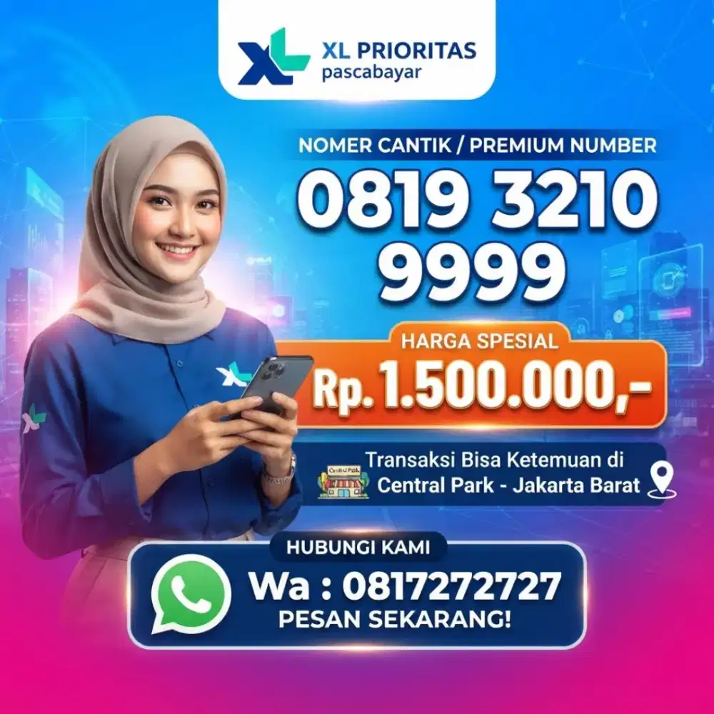 NOMOR CANTIK XL 3210 9999
