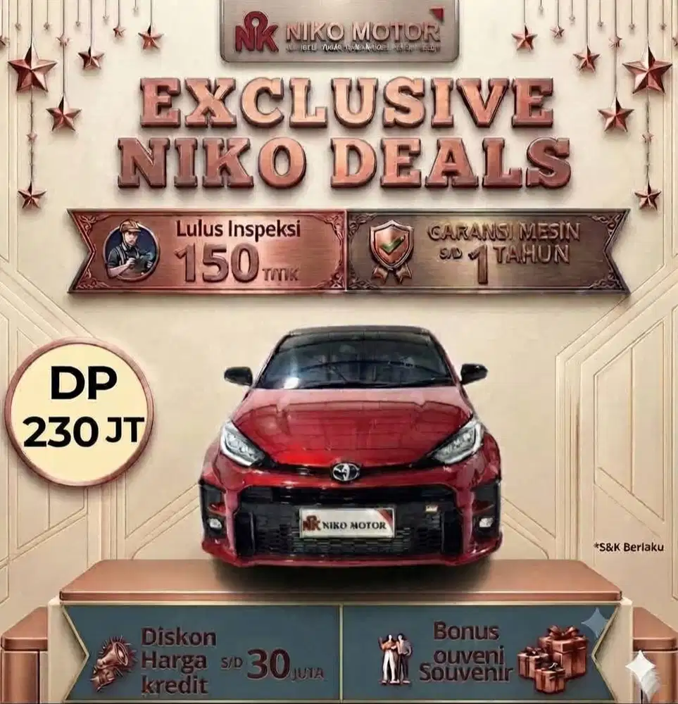 (SPT BARU KM1RB++) YARIS 1.6 GR TURBO MT