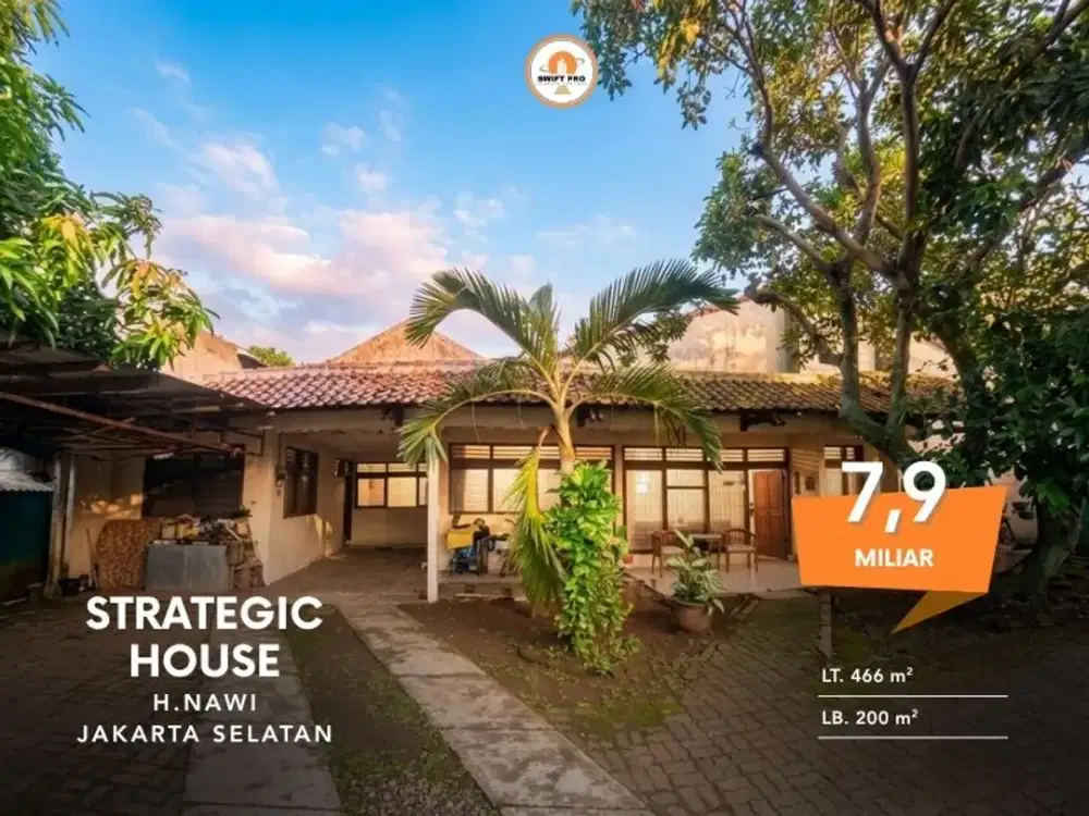 Jual Rumah Strategis Haji Nawi Siap Huni SHM