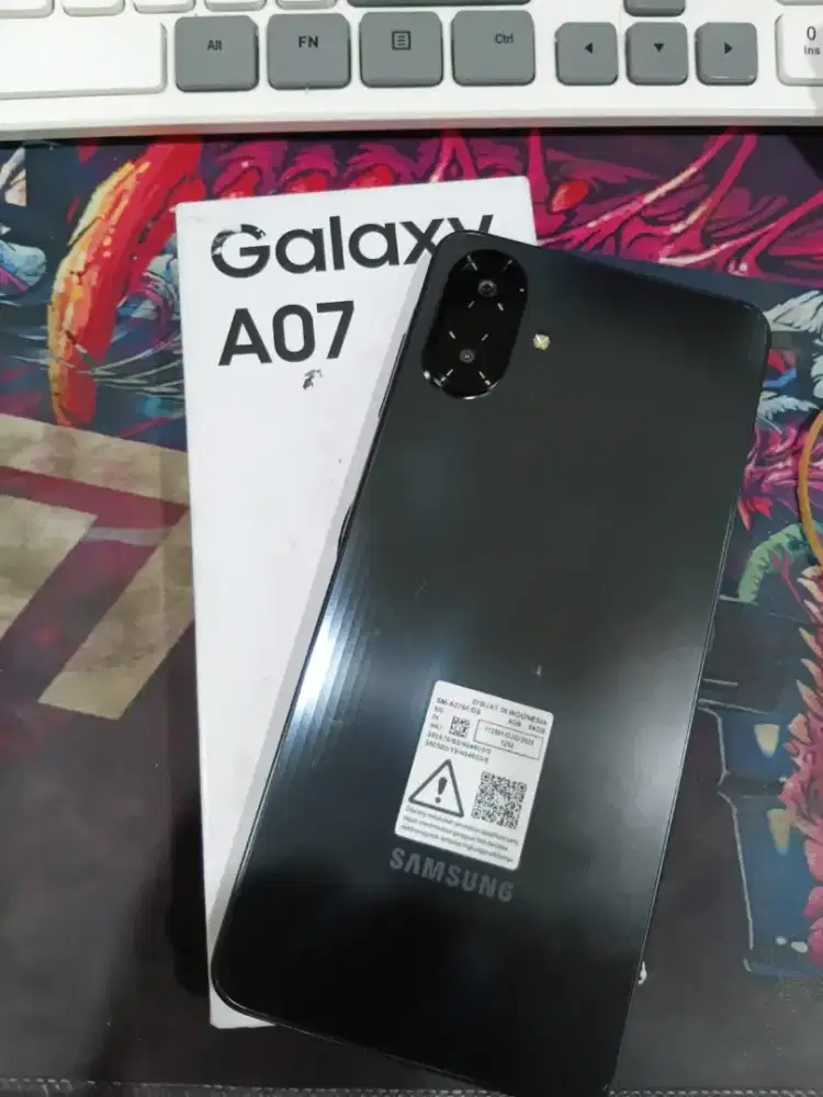 Samsung A07 4/64gb Hitam Mulus Fullset