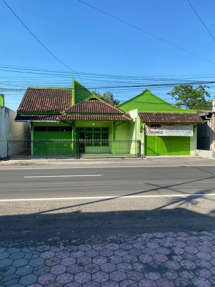 DIJUAL RUMAH & PEKARANGAN LUAS ( COCOK u/USAHA/GUDANG/0 JALAN PROVINSI