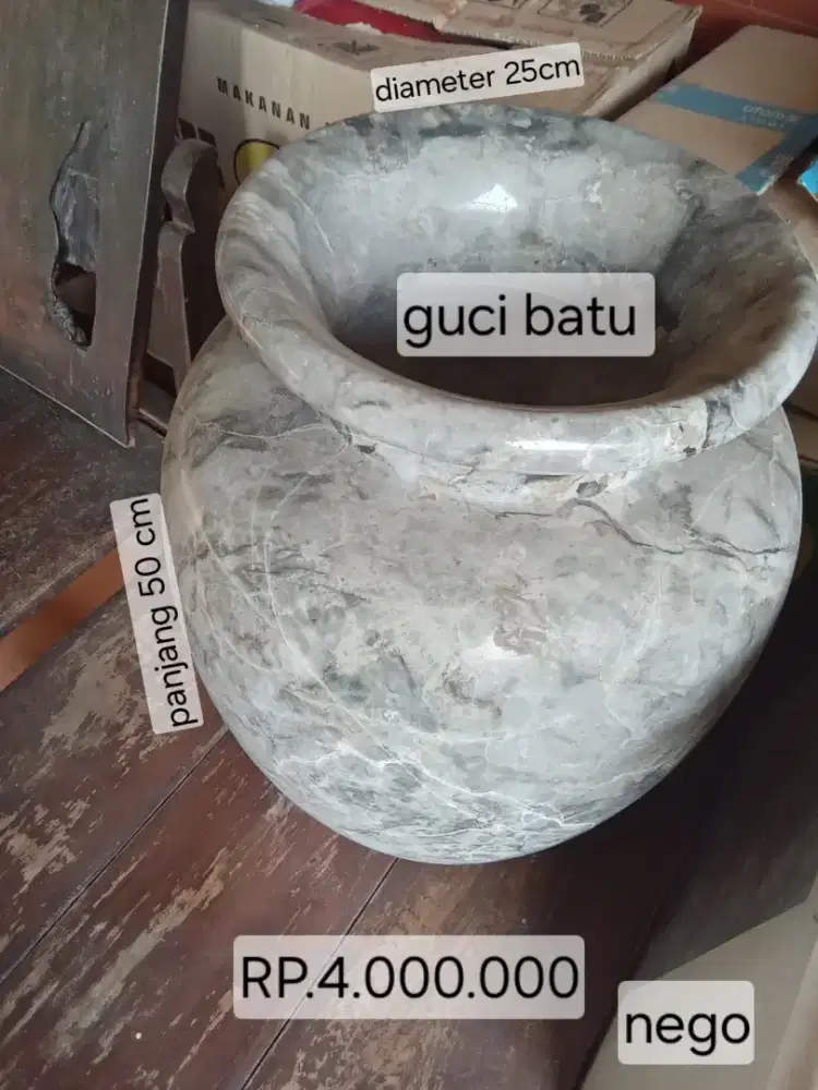 Guci panjang diameter 25x20
