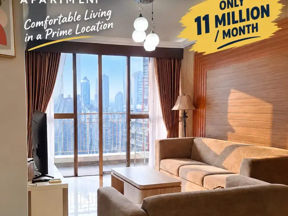 Sewa Apartemen Taman Rasuna 2BR 81 m2 Rp11 Juta per Bulan