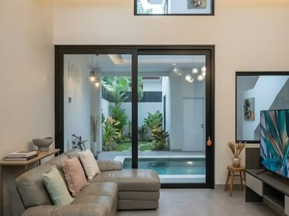 Rumah Murah Konsep Vila ada Kolam Renang di Villa Melati Mas Serpong