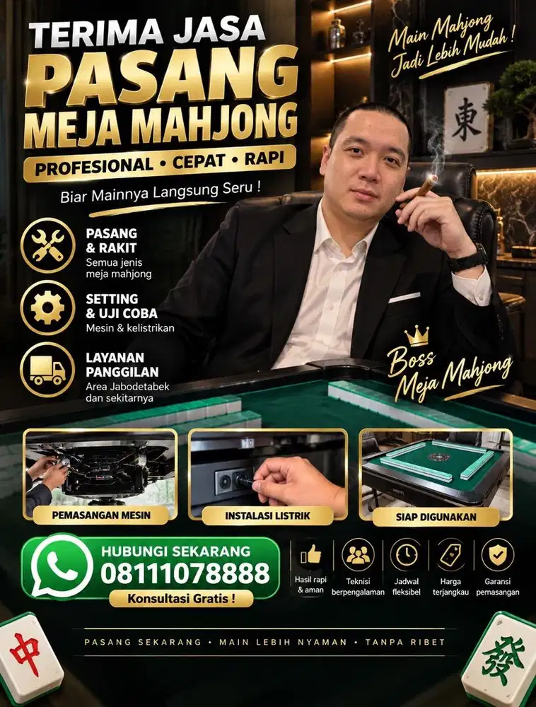 Jasa Pasang Meja Mahjong