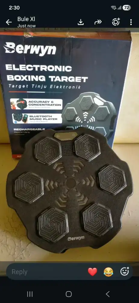 Boxing target dengan musik