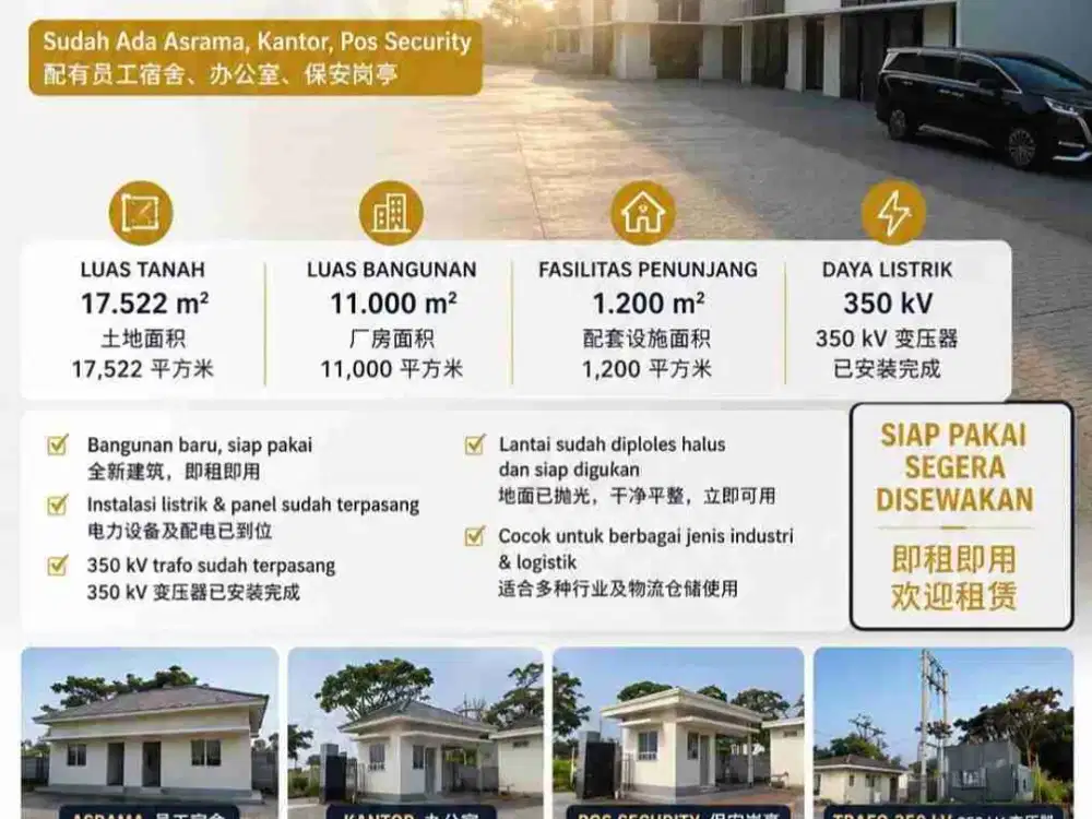 DISEWAKAN GUDANG JEPARA. GUDANG BARU DI TELUK AWUR
