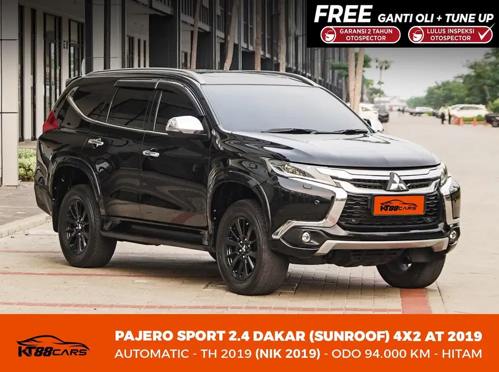 [BERGARANSI] MITSUBISHI PAJERO SPORT DAKAR 4x2 SUNROOF MATIC THN 2019