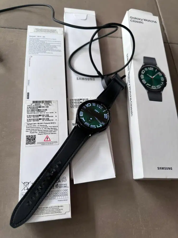 samsung galaxy watch6 classic 47mm sein indo resmi fullset ori