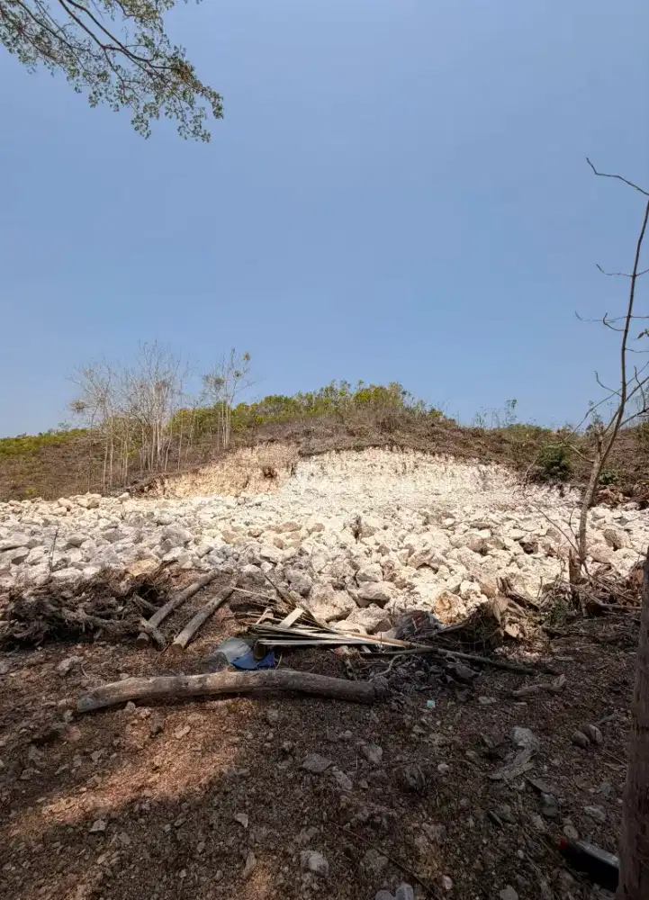 Dijual murah tanah 1,1 Ha di jalan raya, dekat pantai baron