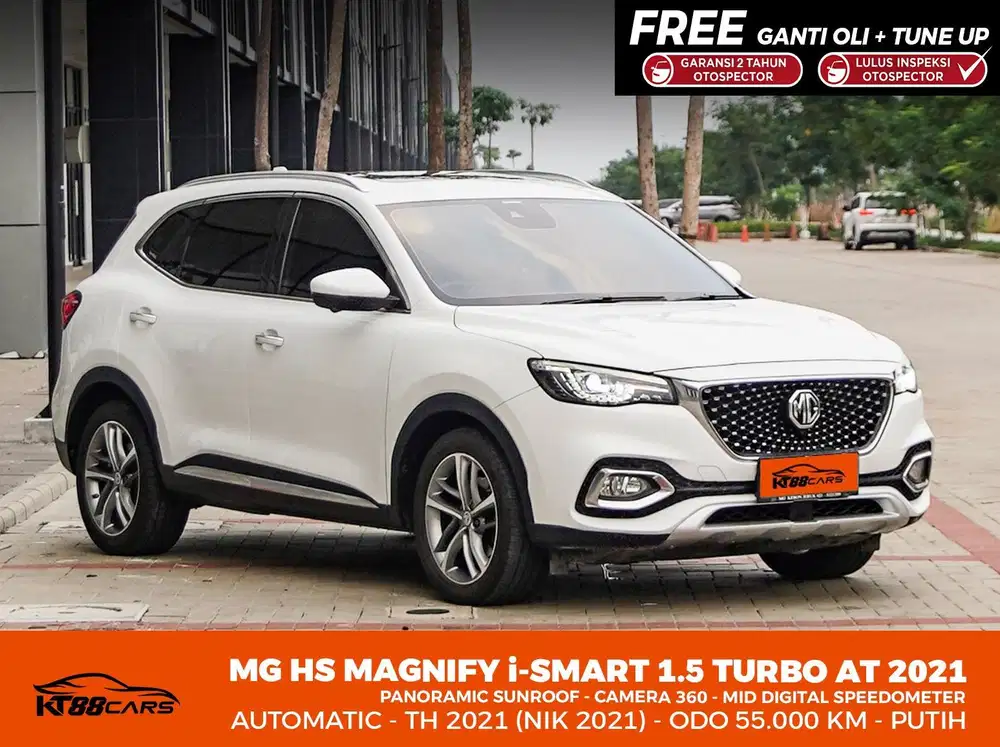 [BERGARANSI] MG HS MAGNITY i-smart 1.5 TURBO MATIC TAHUN 2021 PUTIH