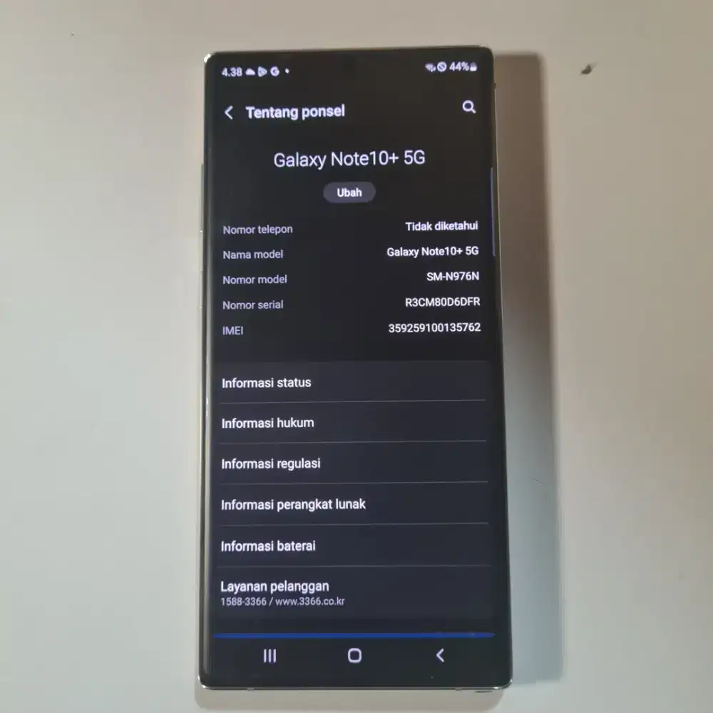 Samsung Galaxy Note 10+ 12/256GB WiFi Only Fullset.