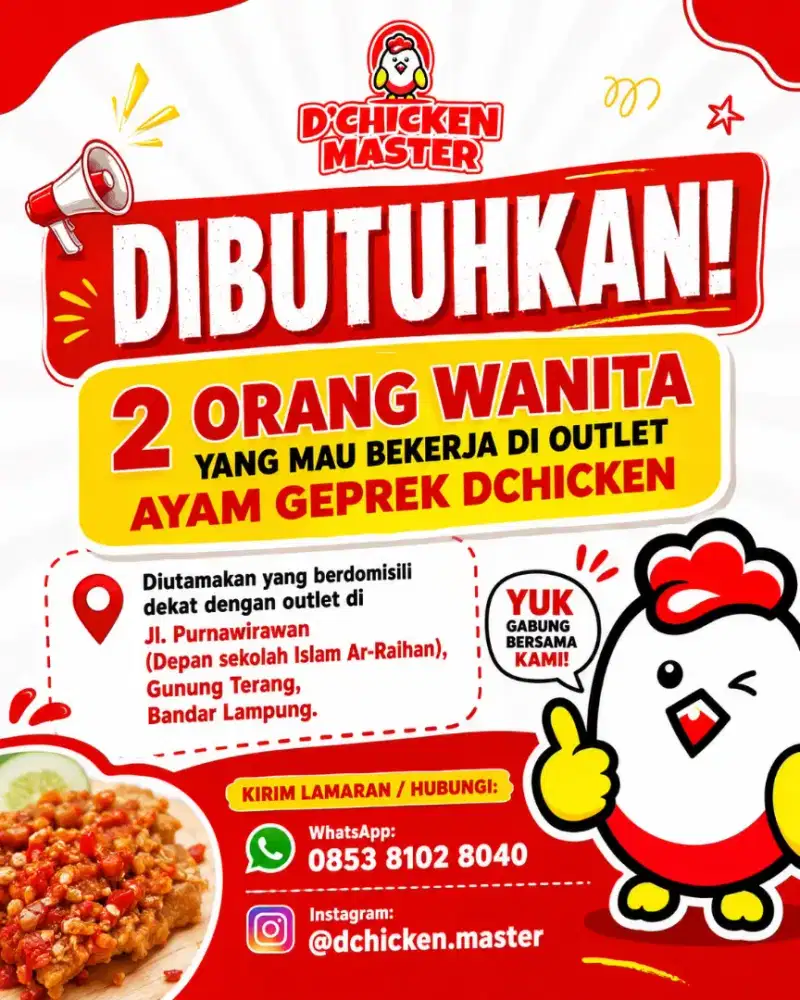 Loker jaga ayam goreng