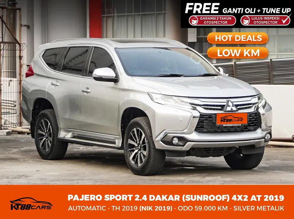 [BERGARANSI] MITSUBISHI PAJERO SPORT DAKAR 4x2 MATIC THN 2019 SUNROOF