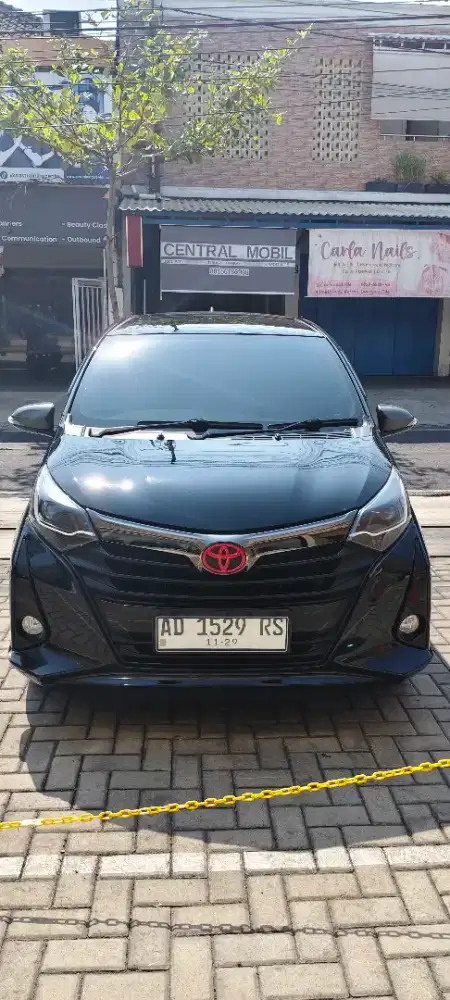 Toyota Calya G 2019 MT Facelift Hitam low KM kondisi mulus terawat
